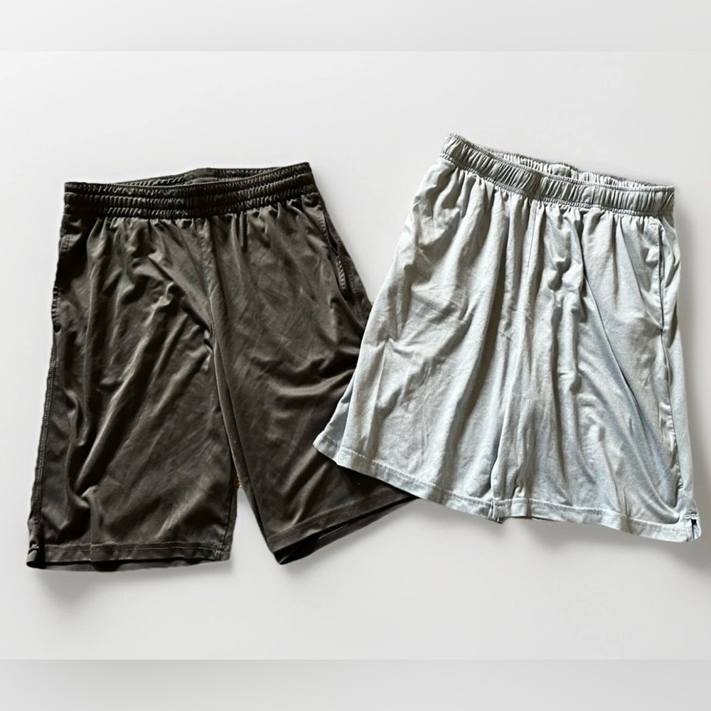 Lot Of 2: Cat jack XL & Old Navy Boys XXL  (14-16) Gray Active Basketball Shorts